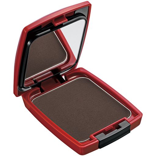 鏡付きで、外出先でもサッと簡単!<br>クリームタイプのヘアファンデ。