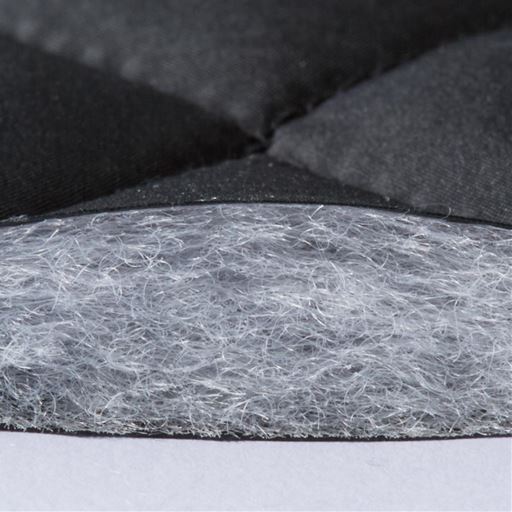 薄くて軽く暖かなキルト素材 保温性のあるリサイクル蓄熱保温中わたETHERMALOFT&reg;を使用