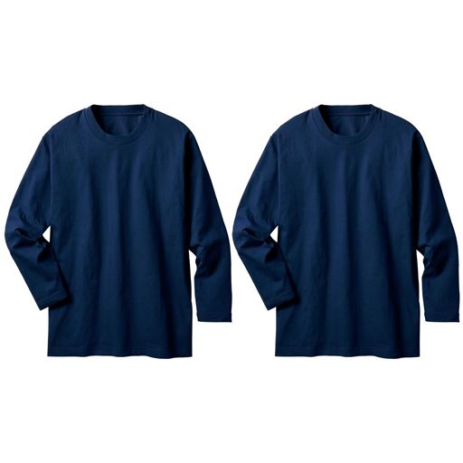 ネイビーブルー<br>同色2枚組