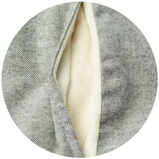 内側もマイクロフリース仕様の両脇ポケットで手を入れても暖か