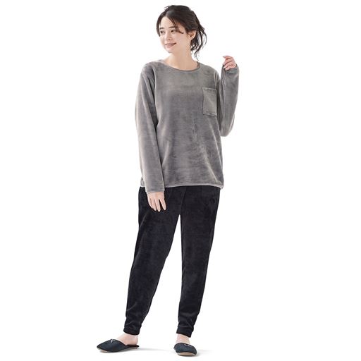 ローズグレープルオーバー  着用例<br>(ルームパンツ:PX-585)