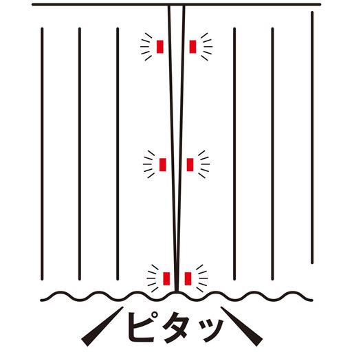 閉じた時の隙間から光もカット!