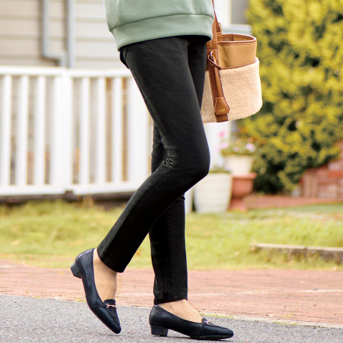 裏起毛タンブルドライスキニーパンツ(タンブル乾燥OK・ストレッチ・UV