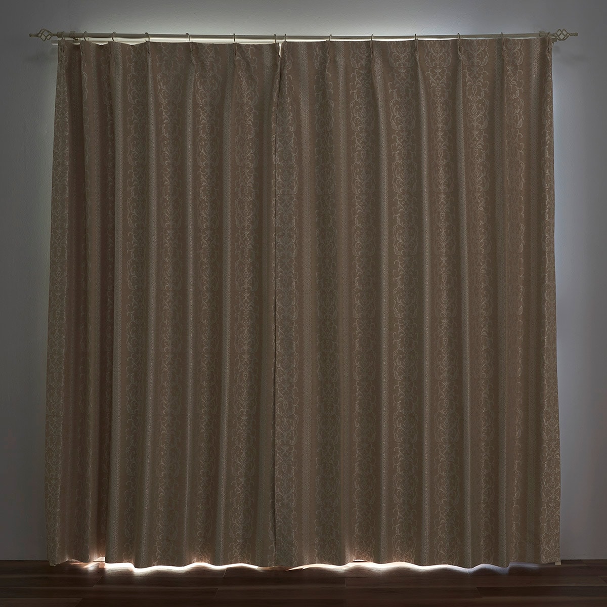 形状記憶】遮熱保温・遮音・遮光ジャカード織カーテン - インテリアの