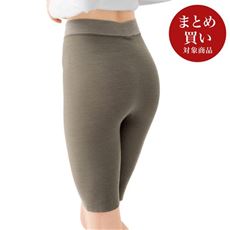 パンツがすっきりはけて暖かいコントロールショーツ(ゴムもレースもないくい込みにくい・綿混ストレッチ・はきこみ丈深め)