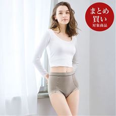 大人世代の毎日心地がいい防水布付ショーツ(サニタリー尿漏れも二刀流・羽根付きナプキン対応・はきこみ丈スタンダード)