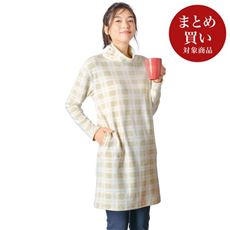 ストレッチフリース ルーズネックロングプルオーバー(冷え対策/あったか/洗濯機OK)