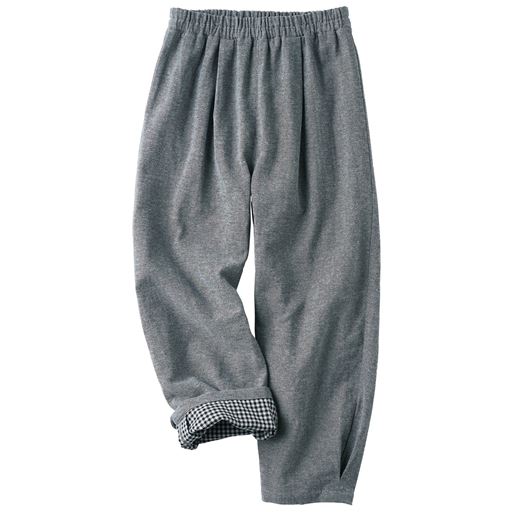 ダークグレー (1)ウエストゴムは2本通しで肌あたりやさしくフィット。