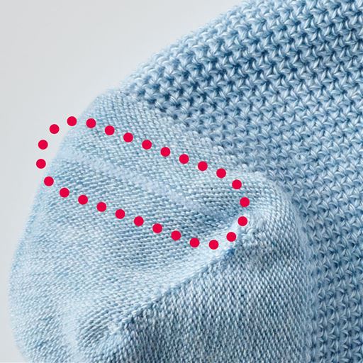 つま先縫い目無しで心地いい