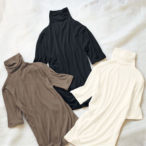 (上から時計回りに)ブラック、オフホワイト、モカブラウン