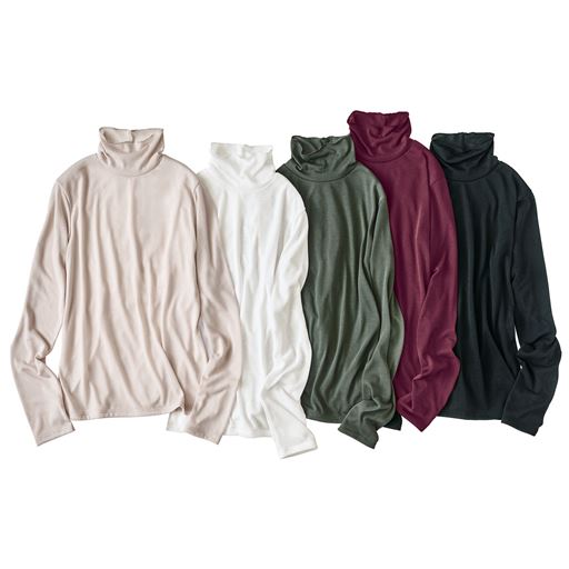 (左から)ライトグレージュ、オフホワイト、アースグリーン、ワイン、ブラック