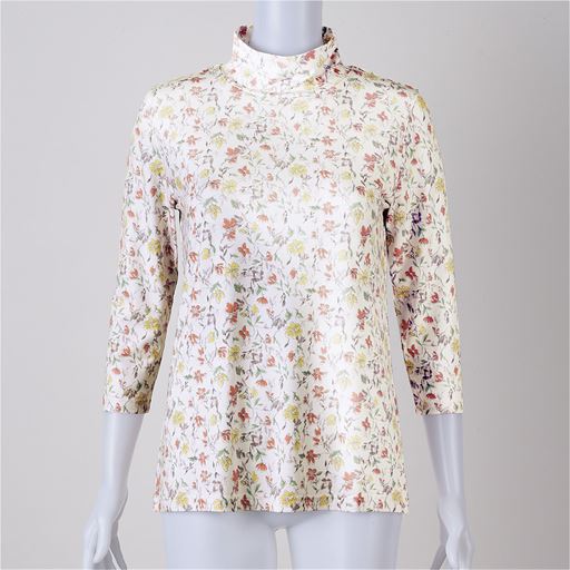 B(花柄:オフホワイト) フロントスタイル