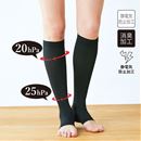 着圧ハイソックス・つま先フリー厚地タイプ