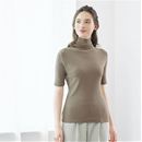 タートルネック５分袖