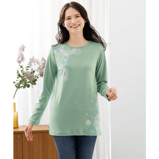 Tシャツ(セミロング丈・綿100%)