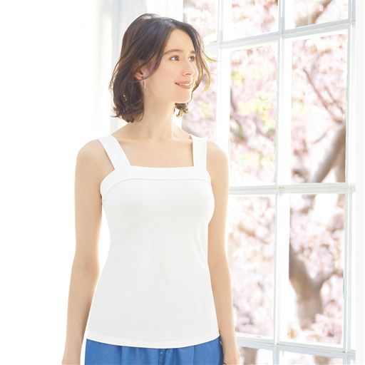 ベアトップ風キャミソール