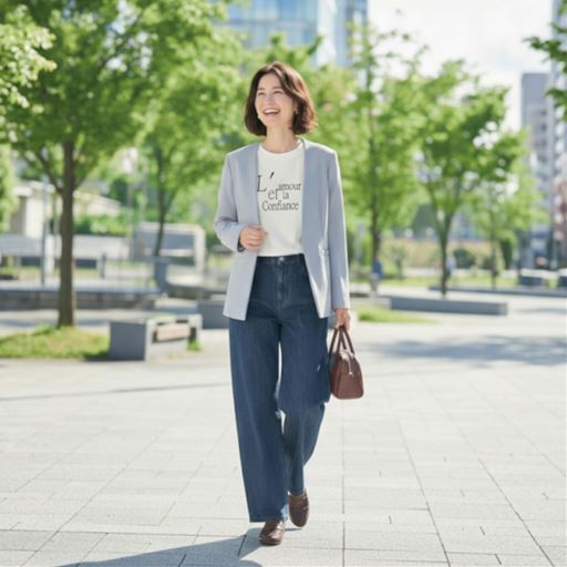 ライトグレー コーディネート例