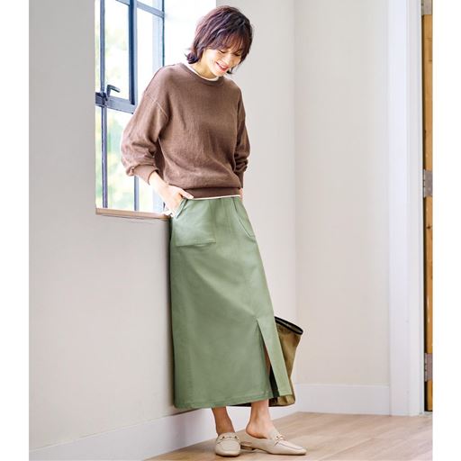 グレイッシュオリーブ コーディネート例