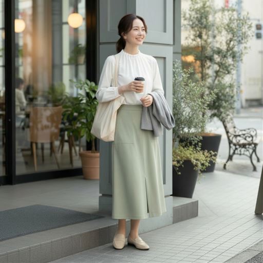 オフホワイト コーディネート例