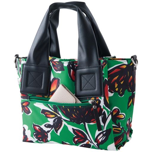 グリーン系(花柄)<br>背面