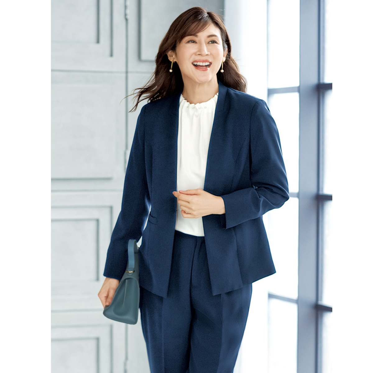 着回しノーカラージャケット - ファッション通販ならセシール(cecile)