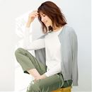 シンプルクルーネックＴシャツ（長袖）