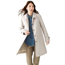 花粉がつきにくいステンカラーコート(ライナー付き)