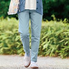 ゆったりレギンスパンツ/細見えが叶うらくちんテーパード(ストレッチ・UVカット・速乾・洗濯機OK)