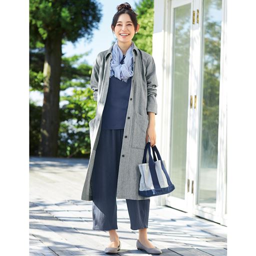 ダブルガーゼのぱっと羽織れるコート