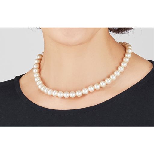 MATSUWAKA 9mm花珠調貝パール ネックレスセット