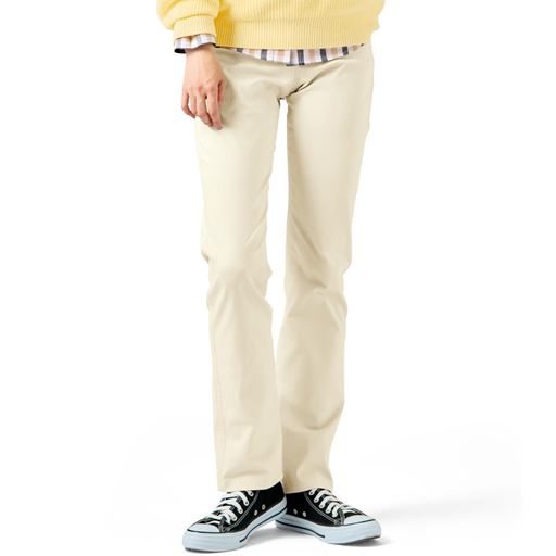 綿混ハイパーストレッチストレートパンツ