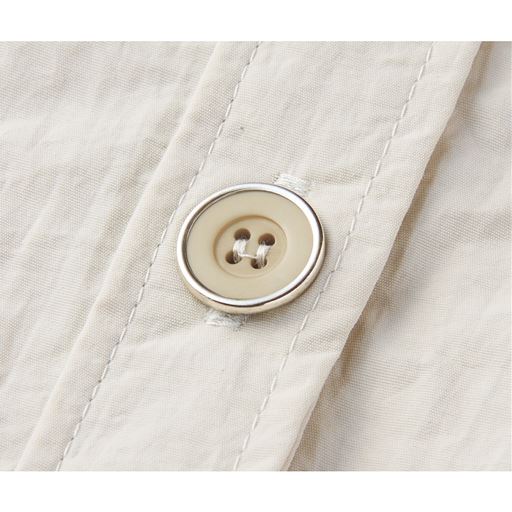 ふちどりのあるボタンがおしゃれ。