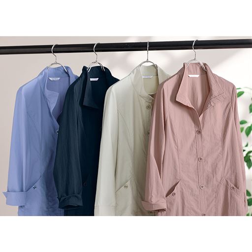 (左から)B(スチールブルー) ネイビー グレージュ C(ダークローズ)