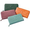 スヌーピー　スマホが入る本牛革多機能財布