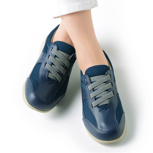 5E軽量ゆったり甲ゴムスニーカー/あとりえOKADA