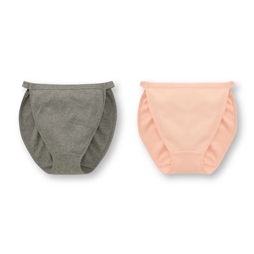 杢グレーとピンクの2色組。