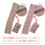 長さを調節して、レッグウォーマーとしてもアームウォーマーとしてもお使いいただけます。<br>(ピンク・ベージュ2色セット)