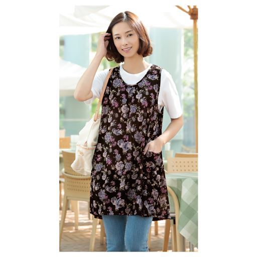 花柄フレアーチュニック