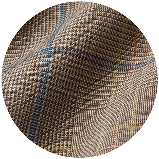 チェック 生地拡大