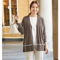 タンブルドライニットカーディガン(洗濯機・乾燥機OK)