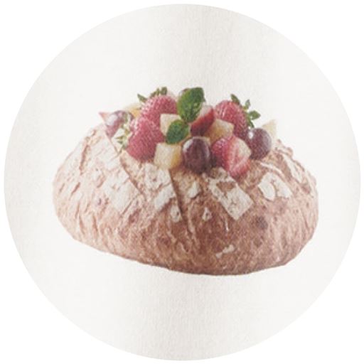 オフホワイト プリント部分拡大