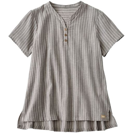 ブラウン系(アイボリーのストライプ柄)