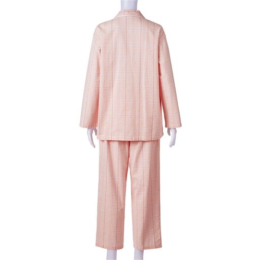 コーラルピンク バックスタイル 上下セット