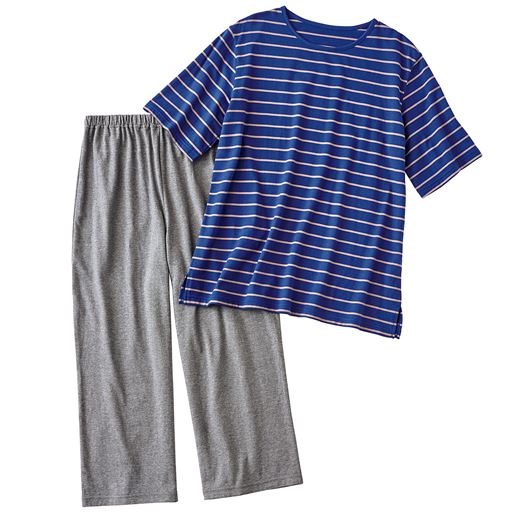 ネイビー(パンツ:チャコールグレー) 上下セット