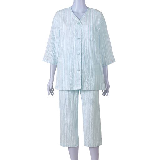 ライトブルー フロントスタイル 上下セット