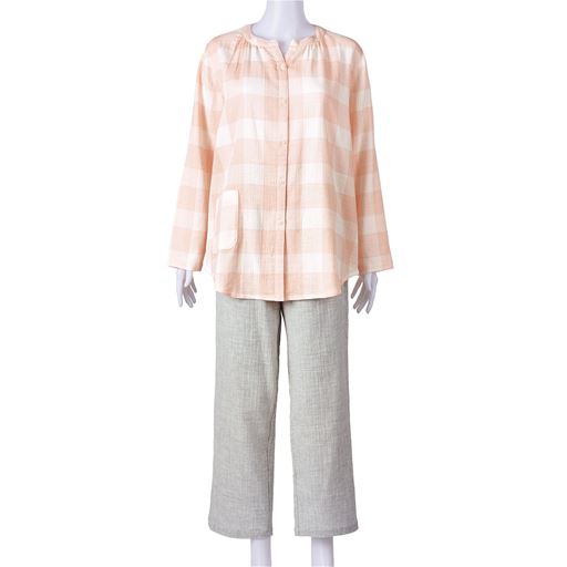 ピーチオレンジ フロントスタイル 上下セット