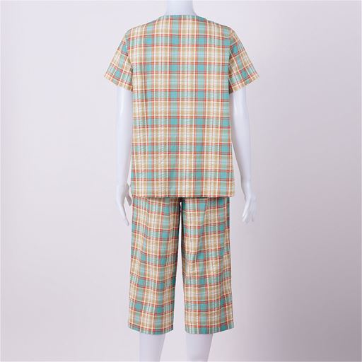 ターコイズグリーン バックスタイル 上下セット