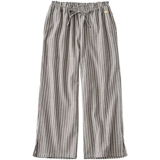 ブラウン系(アイボリーのストライプ柄)