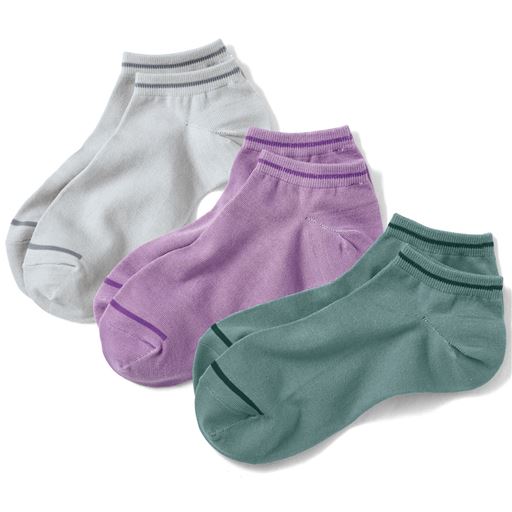 【新色】I(ライン柄) 色違い3足組