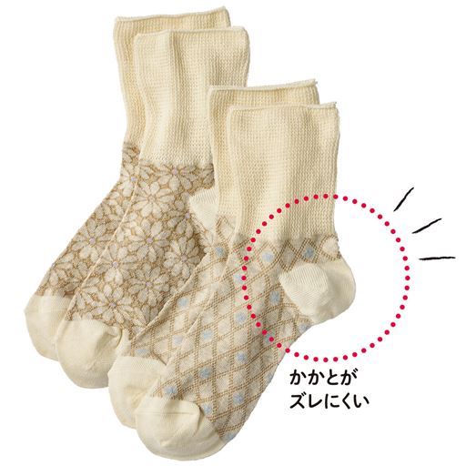 お客様の声にお応えして、かかとをズレにくく改良しました